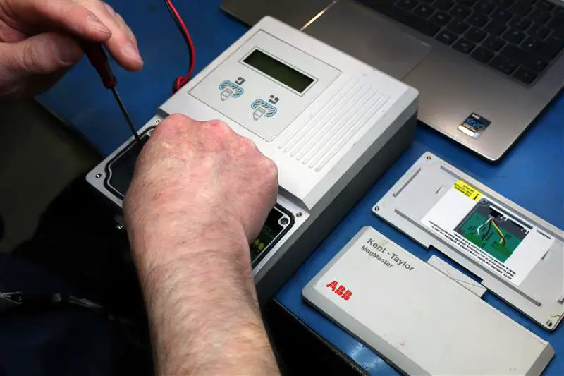 ABB-MagMaster-Flow-Meter-being-Repaired